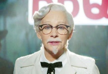  KFC 할아버지 광고 모델로 여성 첫 발탁 