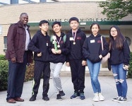  베이사이드 마리큐리중학교 수학경시대회 우승 