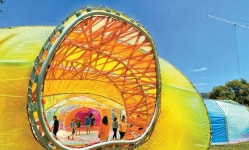  친환경 무지개 터널 설치   