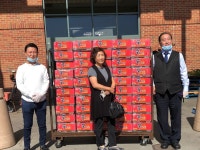 한식당 장원정, 라면 50박스 기부