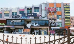 낙서 천지된 LA한인타운           .