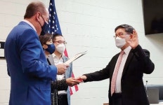 뉴저지주 팰리세이즈파크 박재관 시의원 취임