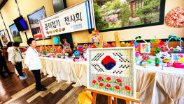 시니어센터 종이접기 작품 전시