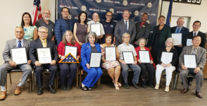 김영찬·김창달씨 스틸 의원 감사장 받아