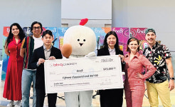 비비큐(bb.q) 치킨, 이노비에 1만5000불 활동 후원금 전달