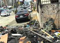 동일장 건물 전소…또 홈리스 방화 추정