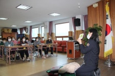 [포토]인제 노인대학 소방안전교육