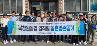 북창원농협, ‘창원단감 풍년 기원’ 고령 농가에 일손 도와