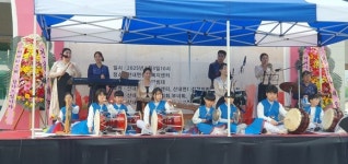 경주 의곡초, 산내면 효도잔치 사물놀이 공연 및 사랑의 팝콘 나눔 봉사활동 실시
