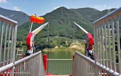 경북영천, 보현산댐에 국내 최장 짚라인(와이어) 개장 임박