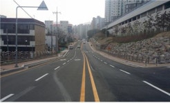 양산물금 동일스위트아파트 앞 도로 확장 개통