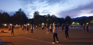 함양군, 상림 달빛 건강 체조교실 면역력 UP 딱~이야