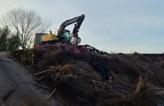 건호환경, 화재 주택 건설폐기물 처리 지원