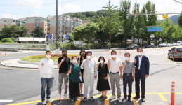 백군기 용인시장, 처인구 모현읍 경안천교 공사현장 점검
