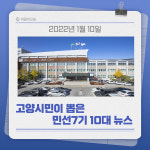 [카드뉴스] 고양시민이 뽑은 민선7기 10대 뉴스