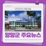 [카드뉴스] 강원 양양군 주요 뉴스 (2월 8일)