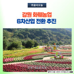 강원도, 관광산업 연계 강원 화훼농업 6차산업 전환 추진