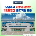 남양주시, 사랑의 온도탑 113도 달성 총 17억원 모금