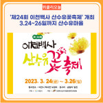 이천시, 제24회 이천백사 산수유꽃축제 개최