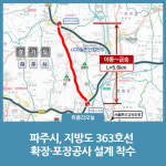 파주시, 지방도 363호선 확장·포장공사 설계 착수