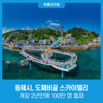동해시, 해안관광 인기명소 도째비골 스카이밸리 개장 2년만에 100만 명 돌파