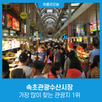 속초관광수산시장, 가장 많이 찾는 관광지 1위