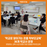 경기도교육청, 학교로 찾아가는 온품 학부모교육 36개 학교서 운영