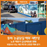동해 논골담길 노후벽화··감성벽화로 재탄생 눈길