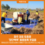 파주 대표 토종콩 장단백목 품종등록 첫걸음