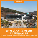 [위클리오늘] 양주시, 잇단 군 규제 완화 결실…지역 경제 활성화 기대
