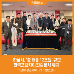 [위클리오늘] 하남시, '총 매출 12조원' 규모 한국프랜차이즈協 본사 유치