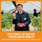 [위클리오늘] 전진선 양평군수, 딸기농장 방문 친환경농산물 판로 확대할 것