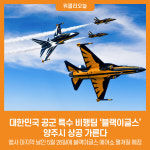 [위클리오늘] 대한민국 공군 특수 비행팀 '블랙이글스' 양주시 상공 가른다