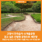 [위클리오늘] 고양시 안곡습지·소개울공원, 걷고 싶은 산림형 공원으로 새단장