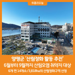 [위클리오늘] 양평군, 산림정화 활동 추진... 쾌적한 산림환경 조성