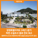 [위클리오늘] 강원특별자치도 24년 1분기 하천 수질조사 결과 전국 최고