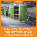 [위클리오늘] 파주 운정역 환승 공영주차장 주차 정보안내시스템 구축