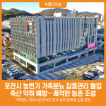[위클리오늘] 포천시, 농번기 가축분뇨 집중관리 돌입…축산 악취 예방 총력