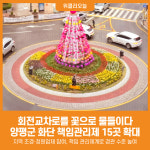 [위클리오늘] 양평군, 회전교차로를 꽃으로 물들이다…화단 책임관리제 15곳 확대
