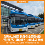 [위클리오늘] 의정부시, 친환경 전기저상버스 18대 추가 투입…시민이동 편의‧탄소중립 실현 가속화