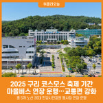 [위클리오늘] 2025 구리 코스모스 축제 기간 마을버스 연장 운행