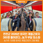 태산인력개발연천사무소 | [위클리오늘] 연천군 2026년 외국인 계절근로자 385명 들어온다