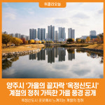 [위클리오늘] [포토] 양주시, 가을의 끝자락 옥정신도시