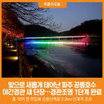 [위클리오늘] 빛으로 새롭게 태어난 파주 공릉호수, 야간 명소로 거듭나다