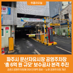 [위클리오늘] 파주시, 문산자유시장 공영주차장 보수공사 본격 추진