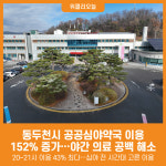 [위클리오늘] 동두천시 공공심야약국 이용 152% 증가, 지역 내 필수 서비스 정착