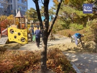 고양시 일산서구, 어린이 공원 모래정비로 안전한 놀이터 제공