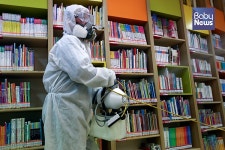 어린이들을 위해서... 송파어린이도서관 방역