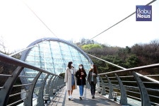 봄 맞이해 시원하게 아쿠아아트육교 건너요