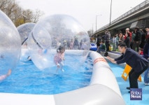 서초구 양재천 수영장이 어린이 놀이동산 봄봄 놀이터로 대변신